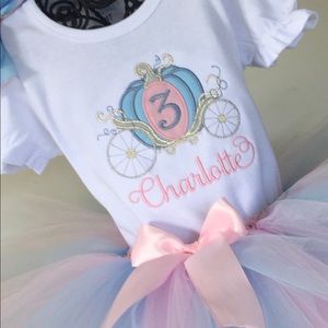Personalized Princess Carriage Tutu Outfit